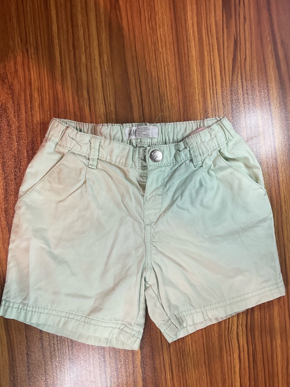 H&M Mint Green Girls' Cotton Shorts